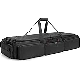 SAMDEW Underseat Storage Bag Fit for SuperCrew Cab, Truck Under Seat Organizer with 4 Detachable Inner Dividers & Anti-Slip B