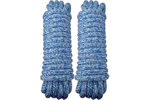TETHER TITE TetherTite Boat Dock Lines 5/8 Inch 20/25/30 Ft,Double Braided Nylon Boat Dock Lines with Loop, Mooring Line Marine Rope (5/8" x24.5')
