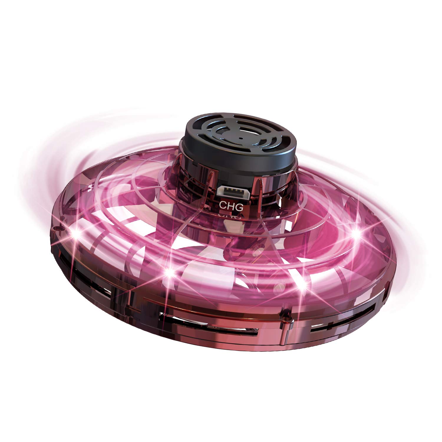 Photo 1 of FLYNOVA Mini Drone for Kids Adults,Rechargeable UFO Flying Spinner with Lights,Birthday Party Cool Game,Indoor Outdoor Easy Operated Toys,Thanksgiving for Boys Girls Teens