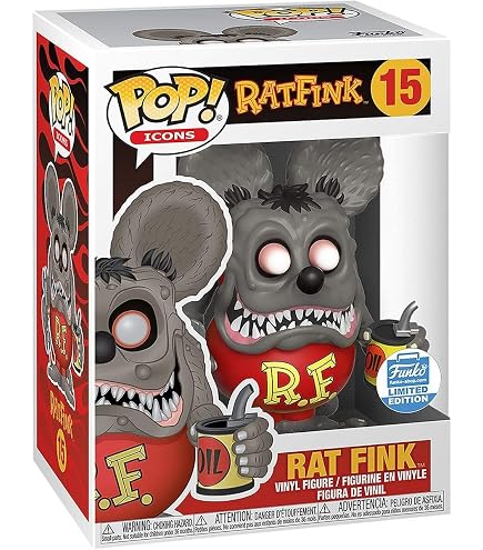Amazon.com: Funko POP! Icons Ratfink 15 Rat Fink Vinyl Figure