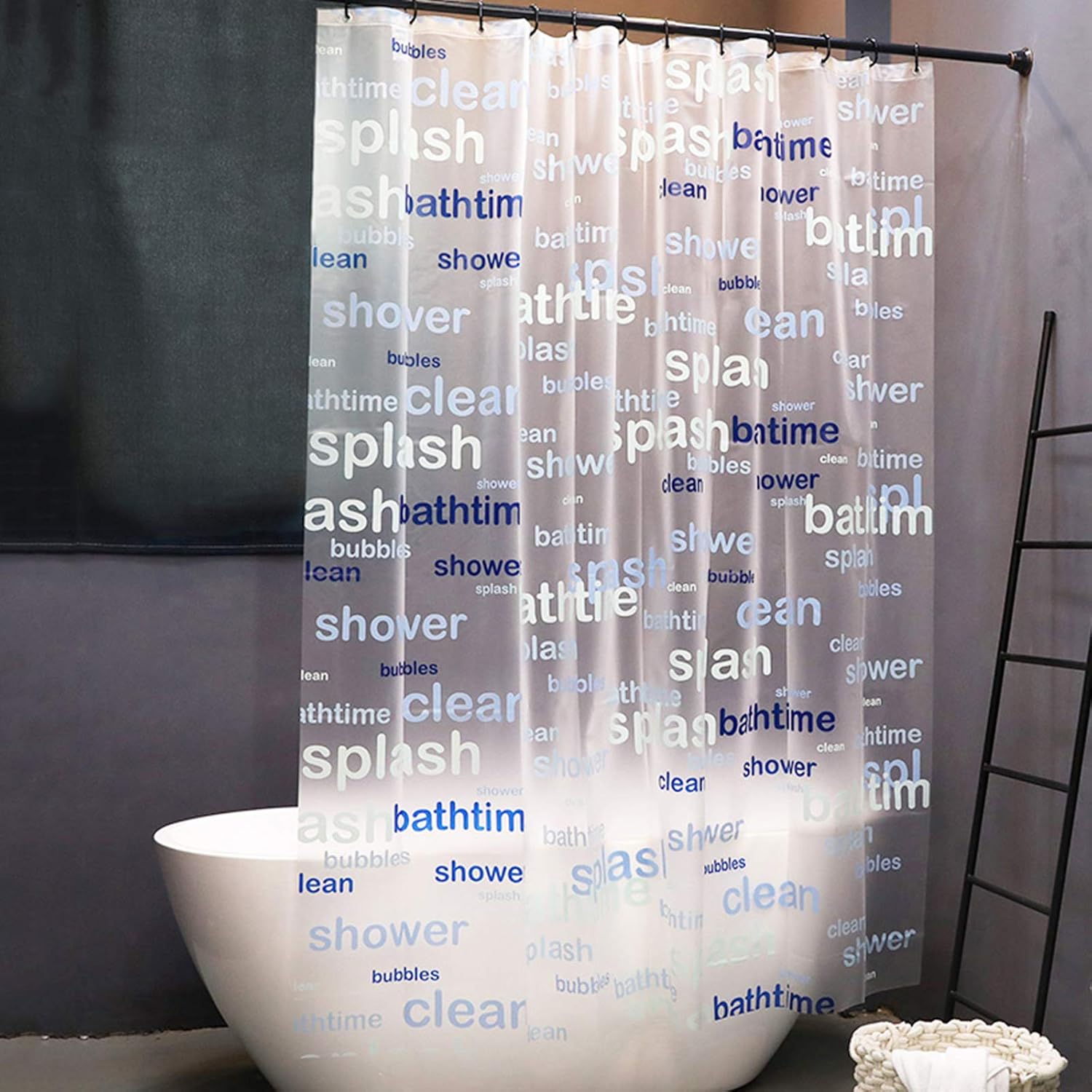 Clear Shower Curtain Liner Mildew Resistant Transparent Peva
