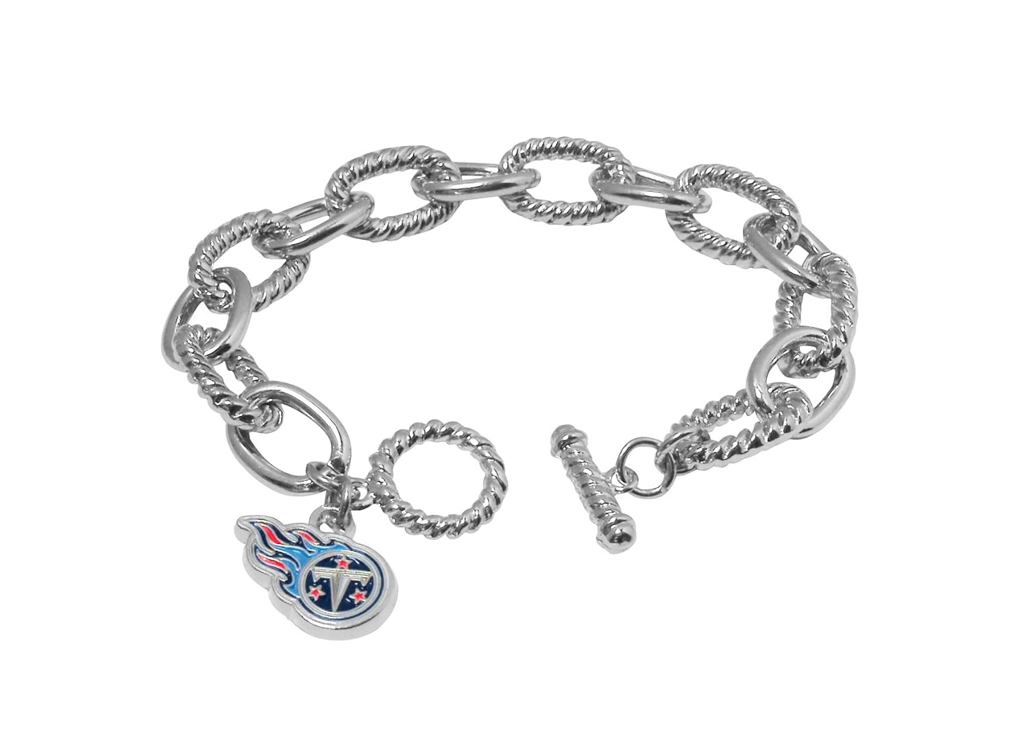 Pro Specialties Group NFL Womens NFL Chain Link Logo Bracelet