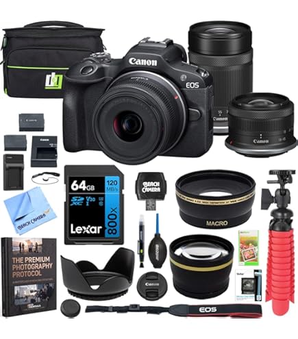 Amazon.com : Canon EOS R100 Mirrorless Camera with 18-45mm and 55