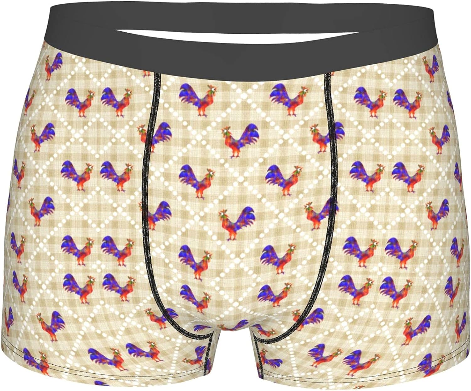 Rooster Mens Underwear Sexy Boxer Shorts Loose Fit Boxer Briefs Large