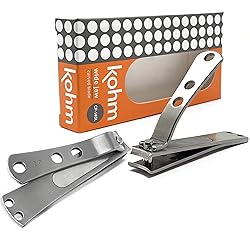 KOHM Curved Nail Clippers with Nail File