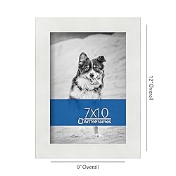ArtToFrames 7x10 Inch White Picture Frame, This