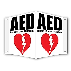 AED Sign 3D Projecting Location Inside AED Signs