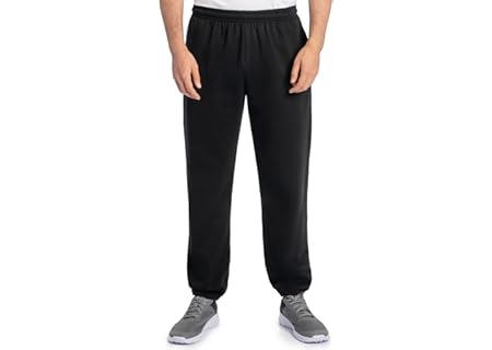 Fruit of the Loom Eversoft Fleece Elastic Bottom Sweatpants with Pockets, R...