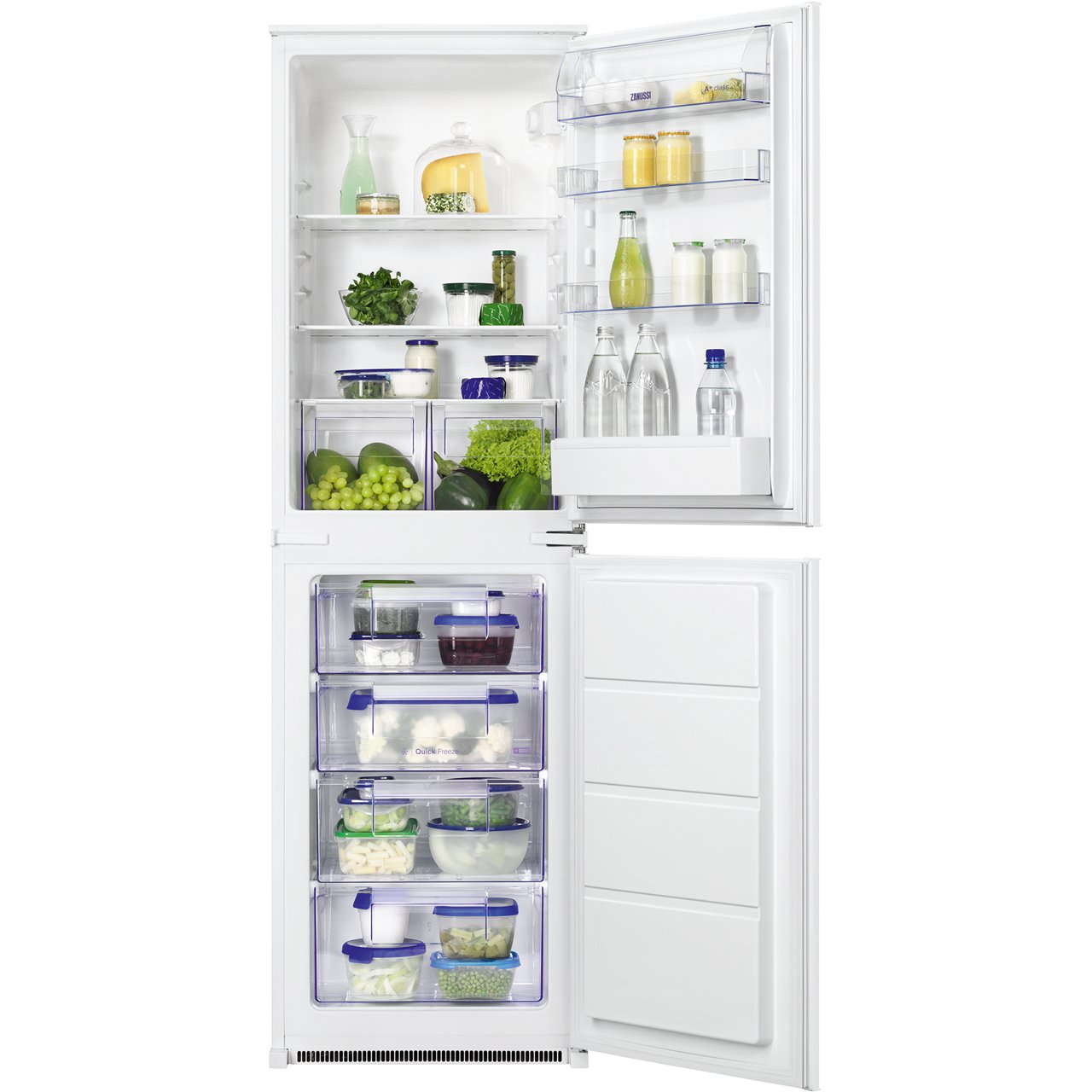 Zanussi ZBB27452SA Integrated 5050 Fridge Freezer with Sliding Door