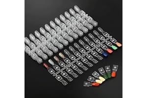 C12rtive 120PCS Magnetic Nail Color Display Tips,Premium Acrylic False Nail Tips for Gel & Regular Polish, Durable, Easy to Color,Perfect for Nail Practice & Professional Use