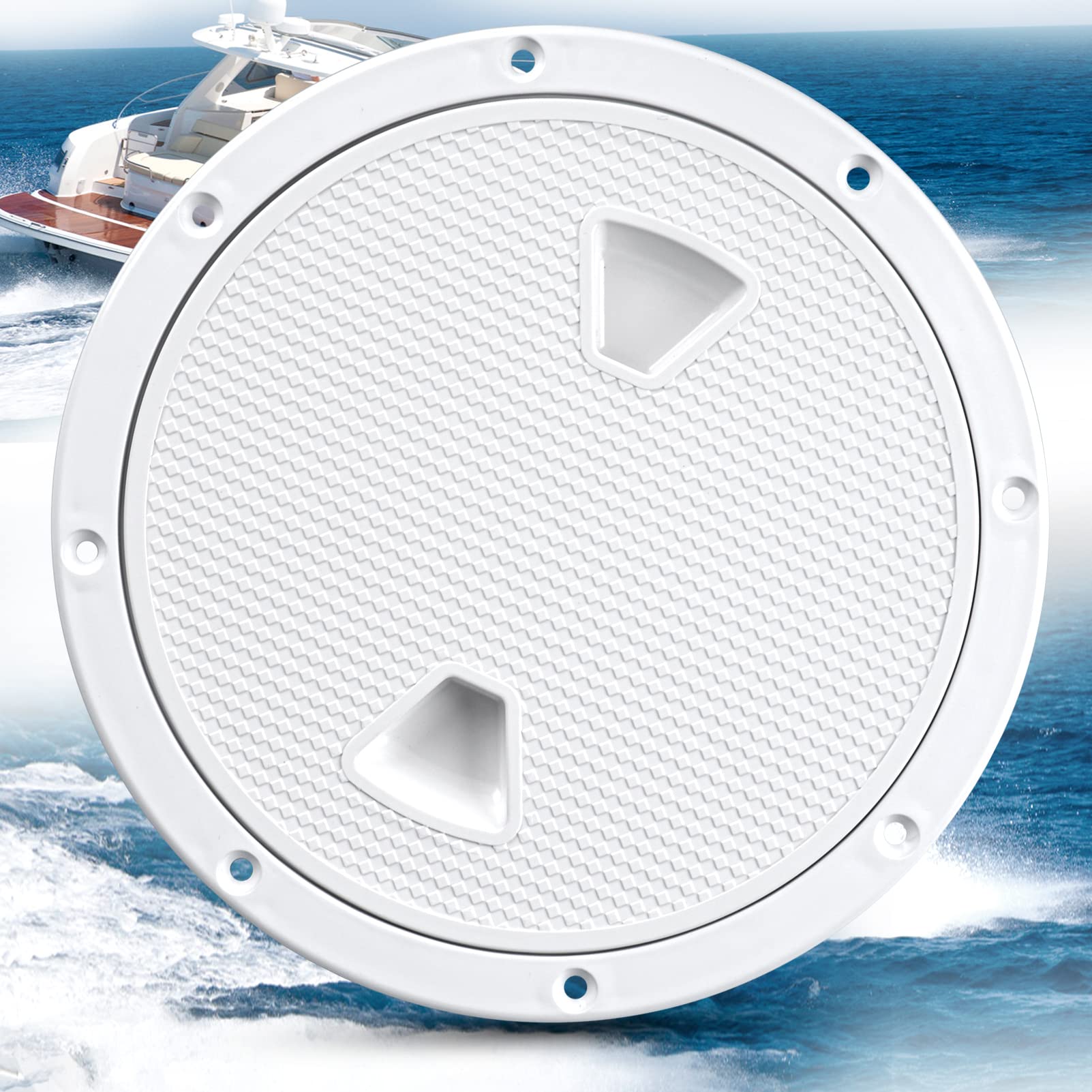 Photo 1 of ***dirty***

8 inch Boat Hatch Cover Deck Plate Hatch,White 8 inch Non Slip Inspection Hatch w/Detachable Cover