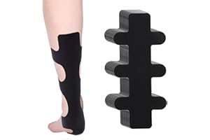 12pcs Precut Kinesiology Tape for Achilles Tendon, Waterproof & Breathable Athletic Kinetic Heel Wide Ligament Ankle Tape Ela