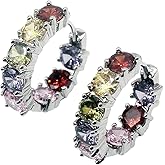 Women Silver Earrings Rose Gold Earring Garnet Peridot Amethyst Morganite Ideal Gift Choice