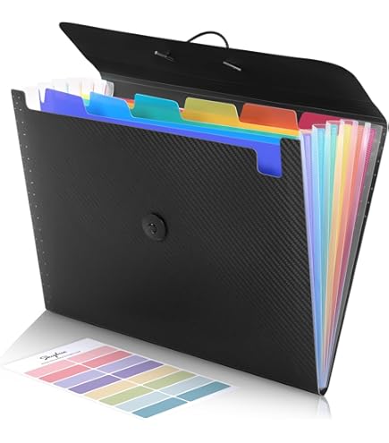 Amazon.com : Accordian File Organizer 7 Pocket Expanding File