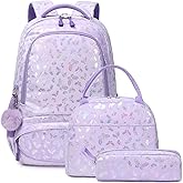 Meisohua Girls Backpack with Lunch Box 3 in 1 Set Kids Backpack for Girls Preschool Kindergarten Elementary School Backpack
