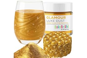 SWEETS & TREATS BOUTIQUE Bulk (20g) Gold Luster Dust Edible Glitter for Cocktails | Premium Edible Gold Luster Dust for Cake Decorations - Edible Glitter for Drinks Cupcakes Cookies Cakes Food Paint