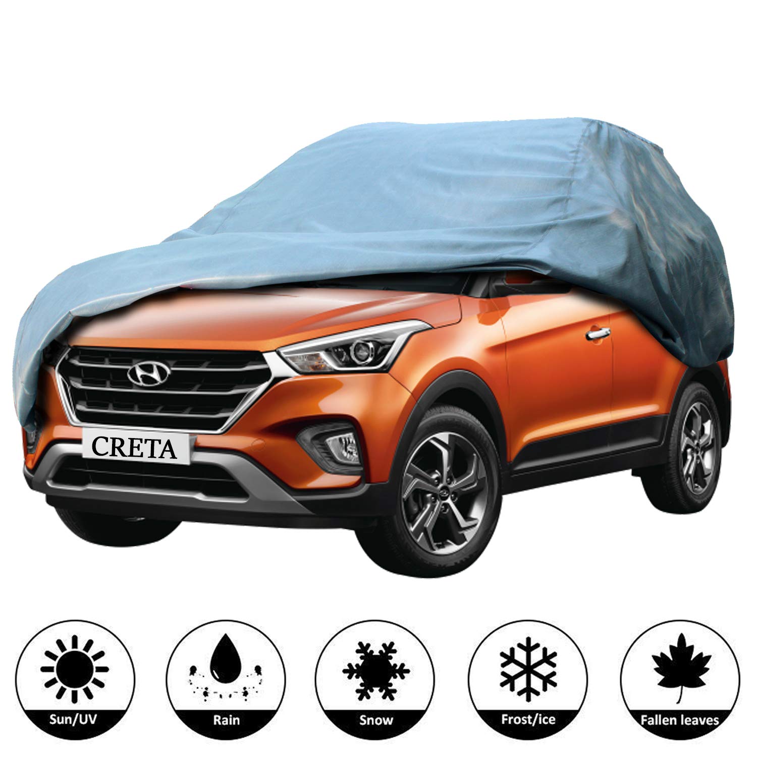 AllExtreme HC7001 Car Body Cover for Hyundai Creta Custom Fit Dust UV