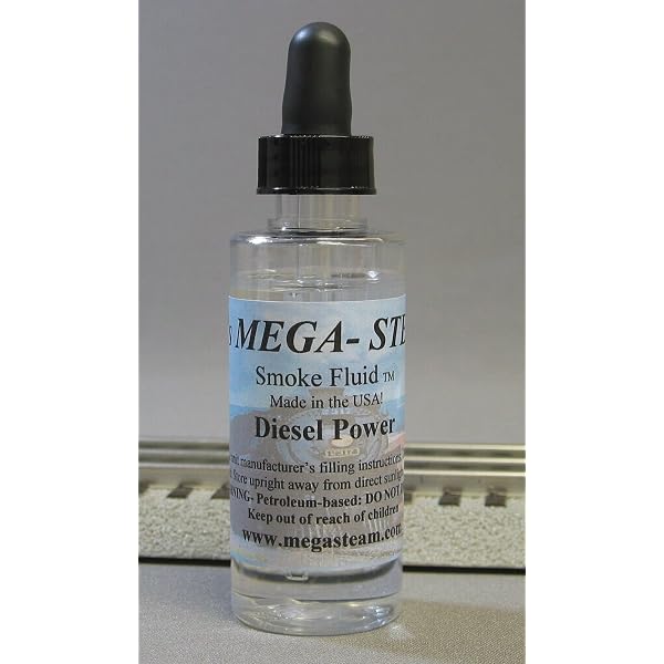 MEGA-STEAM Smoke Fluid For Lionel, HO, N, G Scale Model Trains – No Scent, Ready To Use 2 thumbnail image