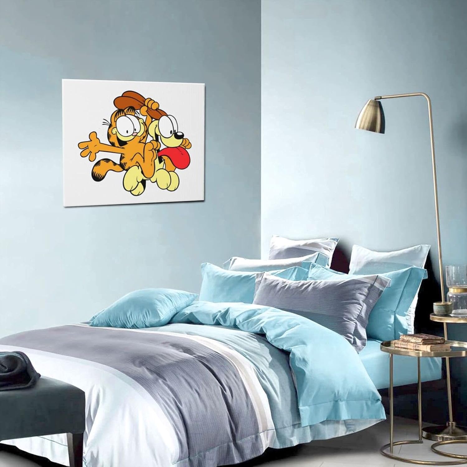 Amazon 人気 潮流 ガーフィールド Garfield 3 縁のない装飾画 ファッション 背景絵画 キャンバス絵画 売れ行きがよい 玄関に飾る 風景画 完成品 部屋飾り 壁ポスター サイズ50 60 Cm モダンアート 装飾画 置物 オブジェ オンライン通販