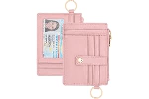 KNGITRYI Small Wallet for Women RFID Wallet for Women,Card Wallets for Women Slim,Credit Card Holder Wallet for Women (Simplicity, Pink)