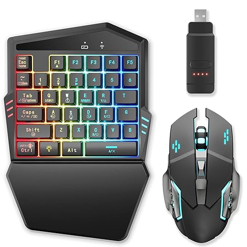 2.4G Wireless Keyboard and Mouse Combo Set Adapter for PS4 