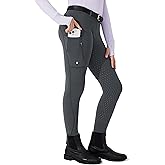 Willit Girls Fleece Horse Riding Pants Equestrian Breeches Kids Winter Riding Tights Thermal Schooling Tights