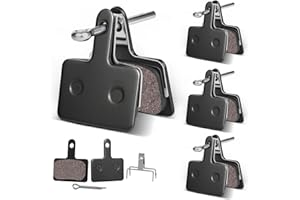SkyStage 4 Pairs Bike Brake Pads, Disc Brake Pads (Resin,Semi-Metallic) for Mountain Bike Disc Brakes, Bicycle Brake Pads Compatible with TRP Tektro Shimano Deore Br Ebike Brake Pads