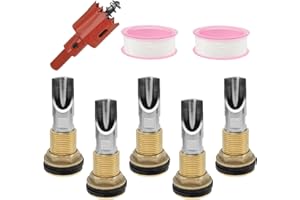 5 Pcs Pig Nipple Waterer for Barrel Kit Stainless Steel Pig Nipple Waterer Drinker with Brass Water Connector Kit for Goat Wa