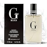 PB ParfumsBelcam G eàu Black Eau De Toilette Spray for Men – 100 mL Affordable, Long-Lasting Fresh Aquatic Fragrance & Spicy 
