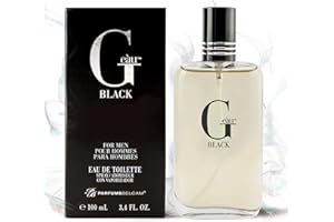 PB ParfumsBelcam G eàu Black Eau De Toilette Spray for Men – 100 mL Affordable, Long-Lasting Fresh Aquatic Fragrance & Spicy 