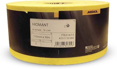 Mirka Yellow Oxide Sandpaper Roll 120 Grit 50m
