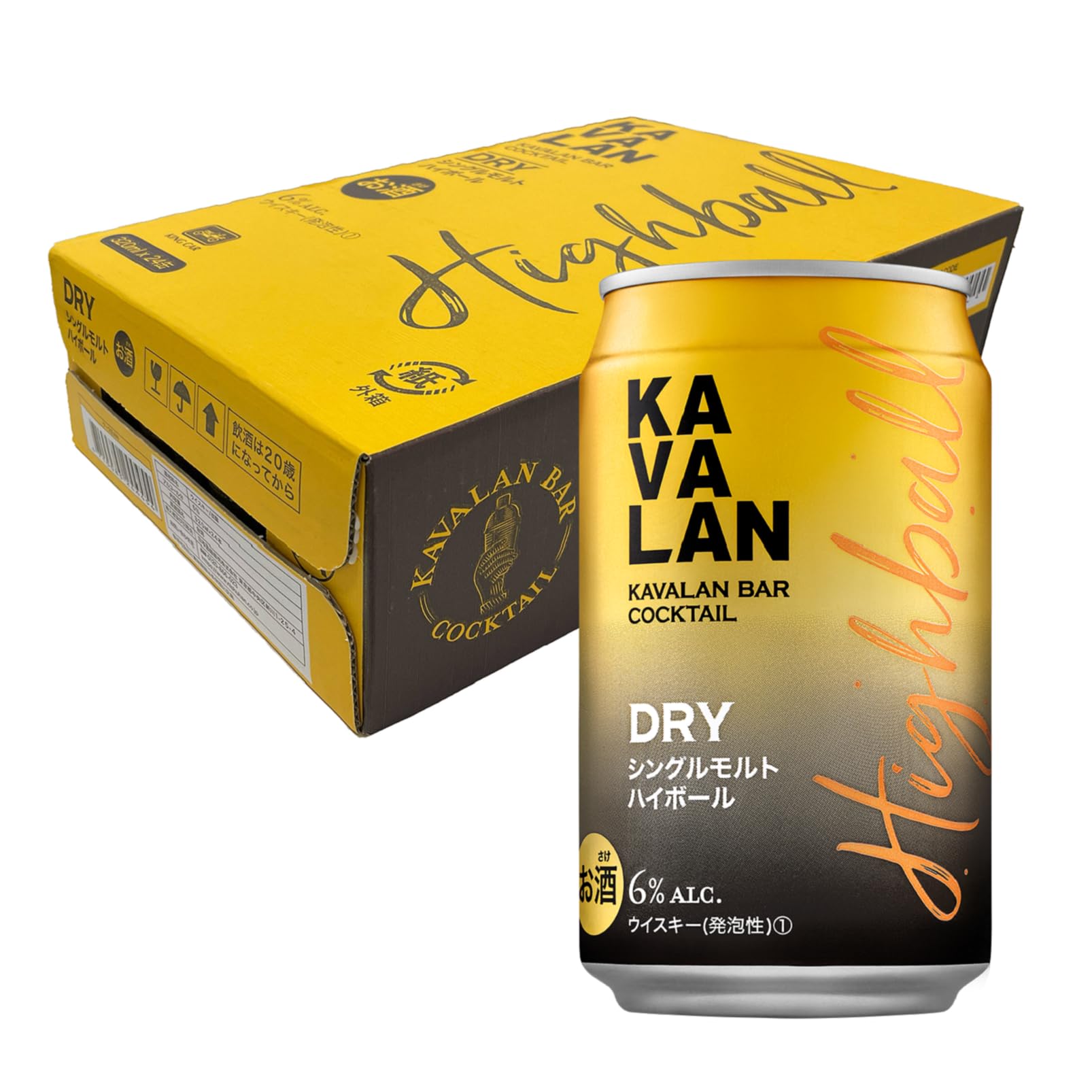 カバラン バー カクテル DRY シングルモルトハイボール 320ml×24本商品画像