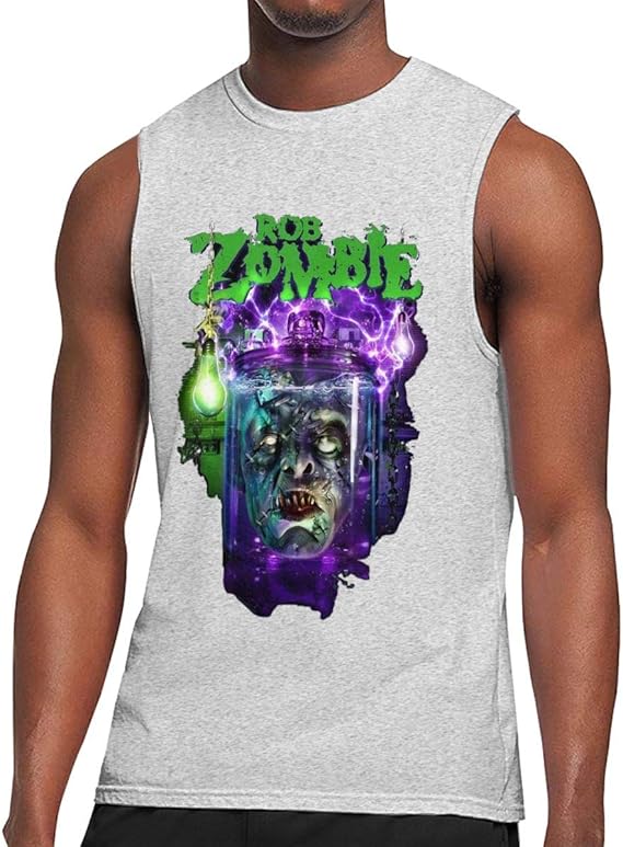 Amazon Co Jp メンズ タンクトップ おしゃれ 夏秋 ベスト スポーツシャツ Rob Zombie 2 プリント 服 ファッション小物