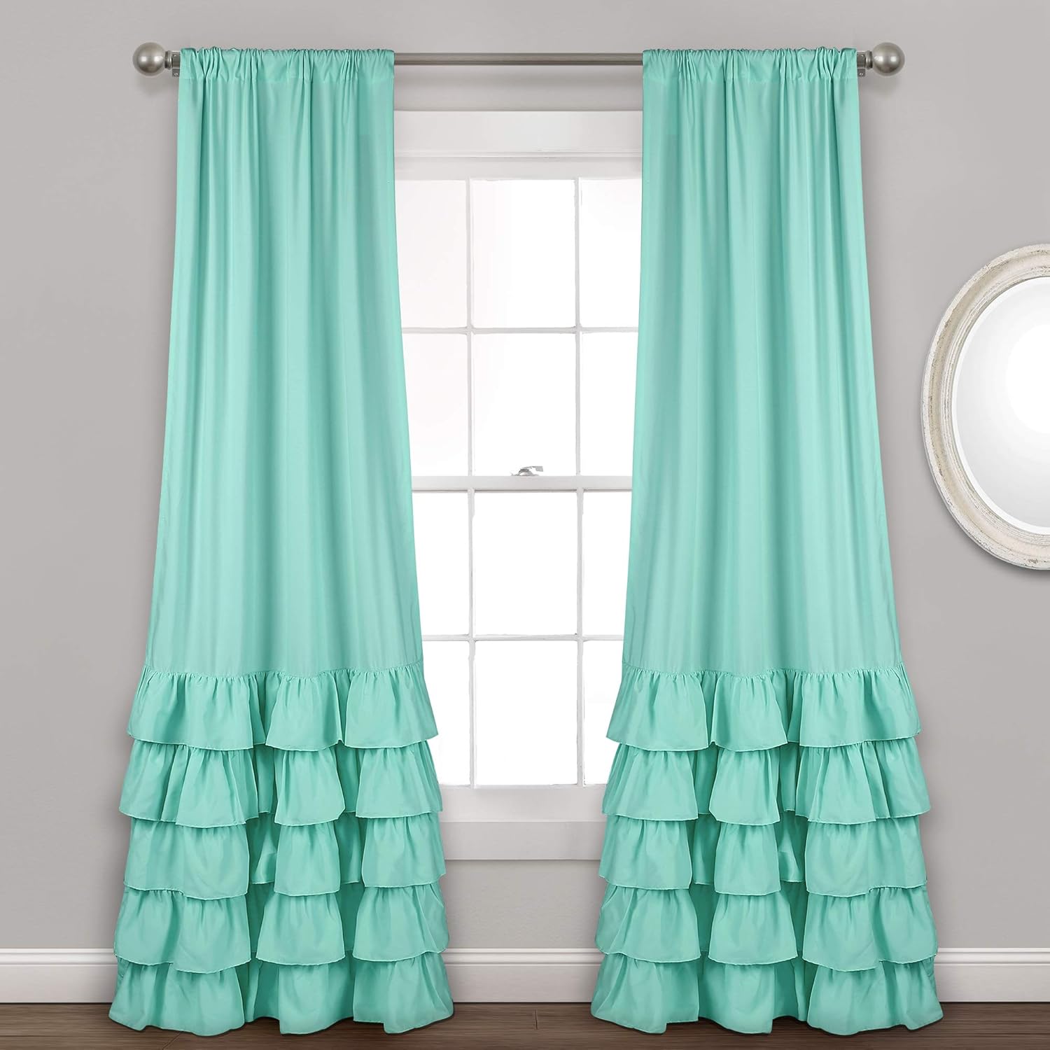 Best Aqua Dining Curtains