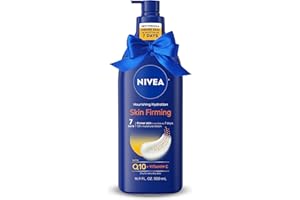 NIVEA Nourishing Hydration Skin Firming Body Lotion with Q10 and Vitamin C, 72-Hour Body Moisturizer for Dry to Very Dry Skin, Holiday Gifts for Self Care, 16.9 Fl Oz Pump Bottle