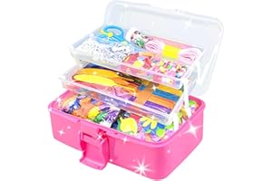 VLUSSO 3000Pcs Arts and Crafts Supplies for Kids Crafts for Girls 8-12 Craft Kit with Pipe Cleaners Beads Crafts for Kids DIY School Supplies Set Crafting Box for Girls Boys Age 4-6, 6-8, 8-12 years Gifts