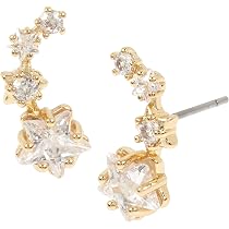 Boucles D'oreilles Betsey Johnson Happy Cloud - Cristal Et émail - Neuf Avec étiquettes