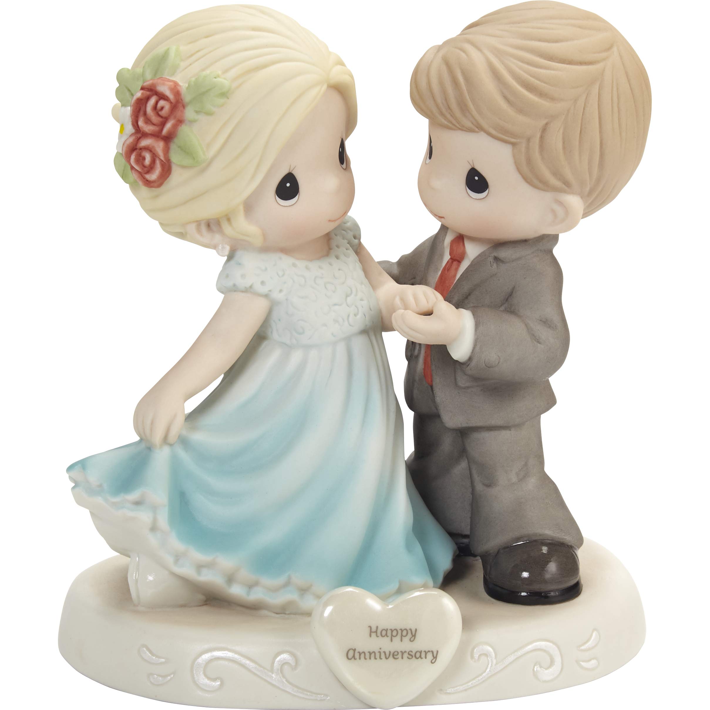Precious Moments You Make Life Beautiful Bisque Porcelain Figurine | Wedding Anniversary Figurine Hand-Painted