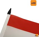 AZ FLAG Set of 10 Yemen Table Flags 4x6 in Polyester with 10in Pole view 6