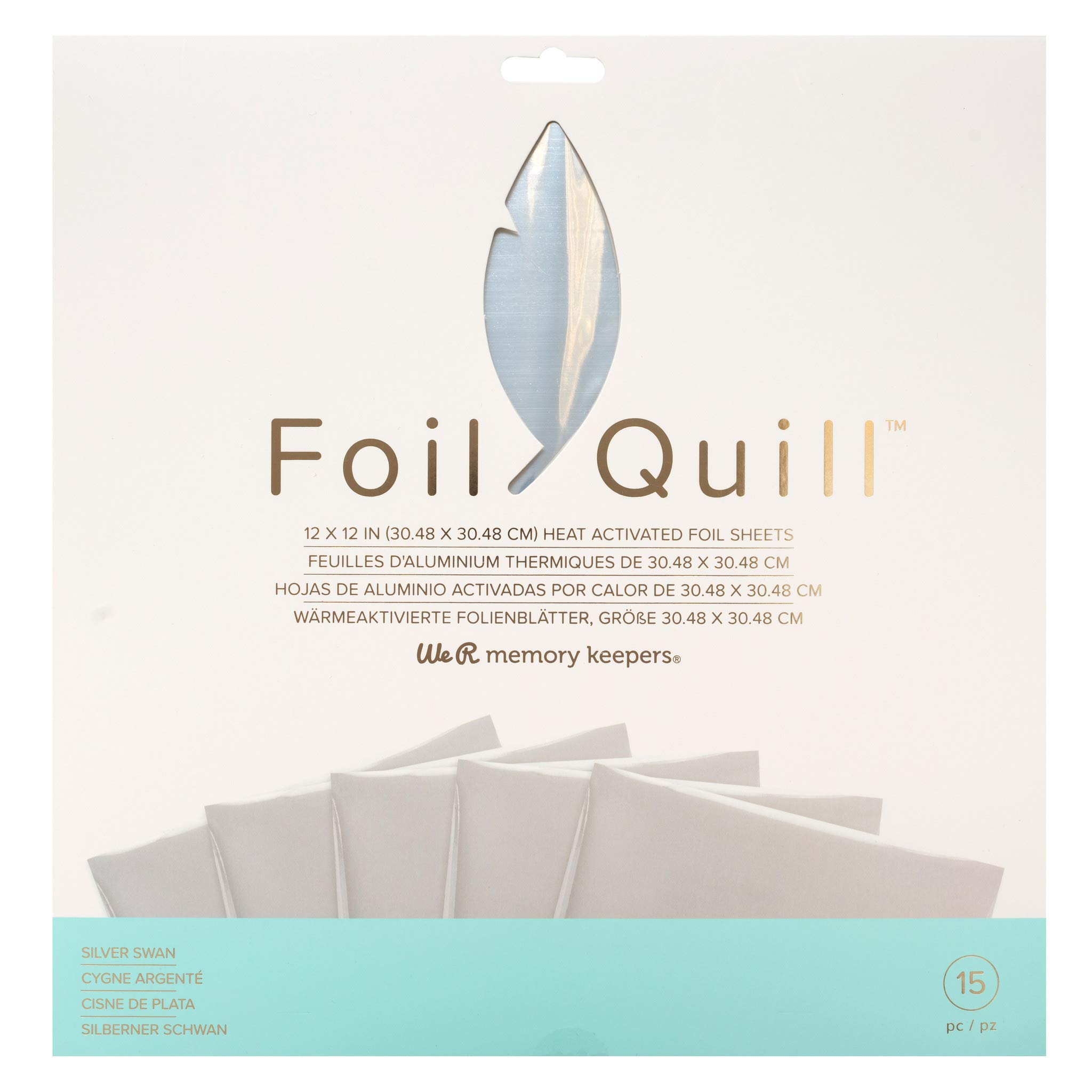 We R Memory Keepers QUILL FOIL Pack SILVR, Silver Swan, One Size