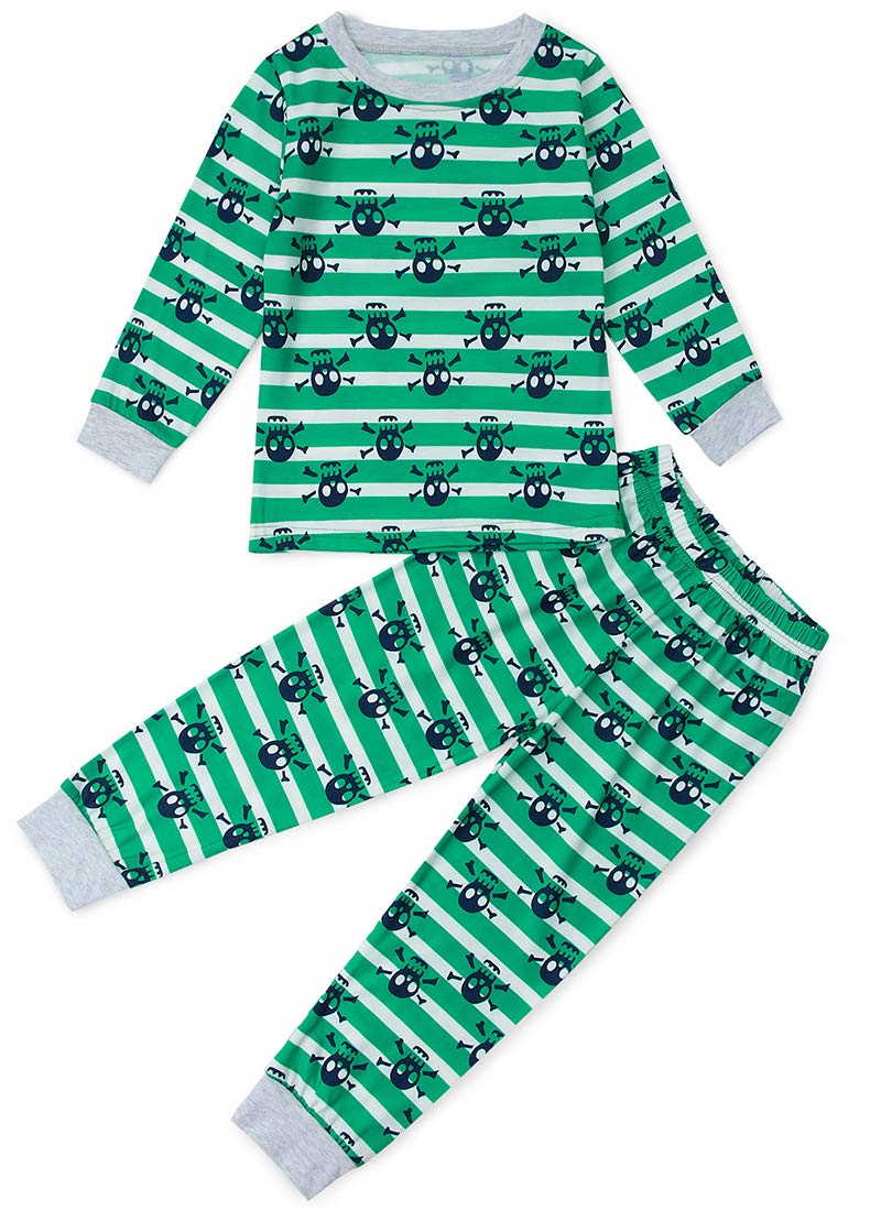 TUONROAD Pyjama MäDchen Dinosaurier Kleidung Baumwolle Kleinkind NachtwäSche Langarm Zweiteilig Schlafanzug