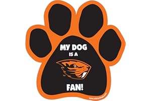 ALL STAR DOGS NCAA Oregon State Beavers Paw Print Car Magnet