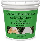 Liovsiso Rust Remover for Concrete, Removes Orange Rust Stains from Concrete Driveways, Patios, Pavers &amp; Sidewalks, Concentrated Formula Makes 1 Gallon, 22 oz