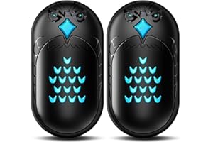 GUKAUT Hand Warmers Rechargeable, 2 Pack 6000mAh Electric Portable Heater, 20 Hrs Long Heating Hot Pockets Hand Warmer, Hunting Gear, Gifts for Women, Men, Raynauds, Camping, Golf, Outdoors