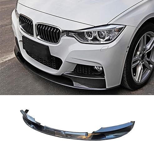 Amazon Carig フロントスポイラー 12 18 Bmw F30 F31 3シリーズ M スポーツ パフォーマンス 専用 Pp製 カーボン調塗装済み フロントリップ 2分割 リップスポイラー アクセサリー エアロ インテリアパーツ 車 バイク 車 バイク