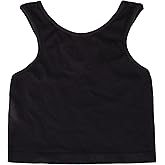 Kurve Premium Girls Seamless Supersoft Sleeveless Crop Tank Top - Stretchy Bra, UV UPF 50+ (Made in USA)