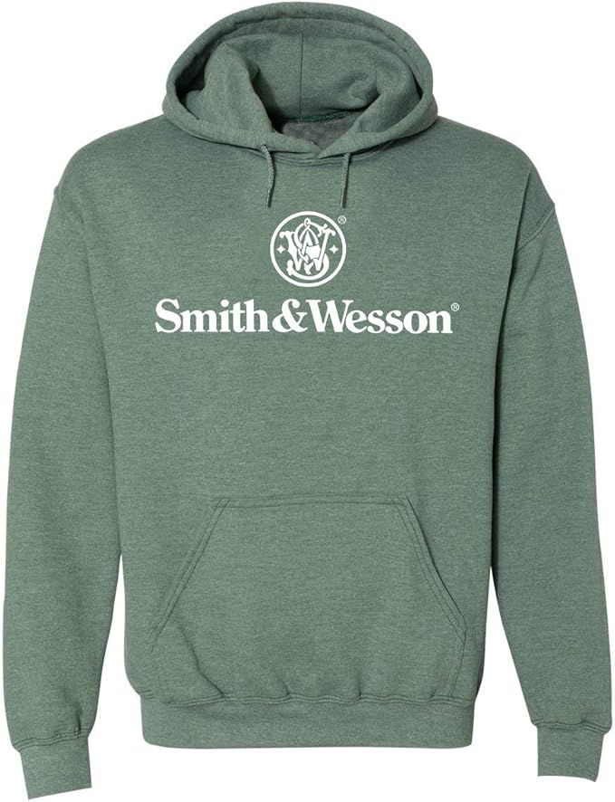 Smith & Wesson Authentic Logo Pullover Hoodie at Amazon Men’s Clothing