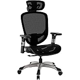 Union & Scale Flexfit Hyken Mesh Task Chair with Adjustable Arms - Black