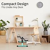 EVOLAND Pedal Exerciser Bike Mini Under Desk Arm Leg Workout with LCD view 4