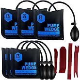 Air Wedge Bag Pump, 6 Pack 330LB Inflatable Shim Leveling Alignment Kit | 840D Nylon TPU,Commercial Grade Air Wedge,Professional Leveling Alignment Tool,Inflatable Shim,Surface Protection,Heavy Duty